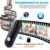 Caméra Espion,Mini Camera Cachée sans Fil Clé USB,Mciro HD 1080P Caméra de Surveillance avec Détection de Mouvement aux pour Réu