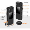 Caméra Corporelle A32 64Go, Appareil Photo Portable avec Objectif Rotatif à 180° et Détection de Mouvement, Caméscope 1080p avec