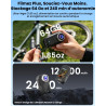 Camera Sport, 4K UHD Mini Camera Vlog WiFi avec Carte 64 Go, POV Caméra Portable étanche IP65, Action Cam – Autonomie Jusqu’à 24