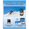 Camera Sport, Mini Camera Vlog POV WiFi 4K Bextgoo, Action Cam avec Carte 64 Go, Caméra Moto étanche IP65, Mini Caméra Portable 