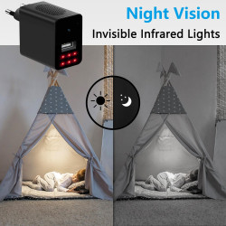Mini caméra corporelle Mini caméra de surveillance avec enregistrement audio et vidéo avec carte mémoire de 64 Go