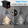 Mini caméra corporelle Mini caméra de surveillance avec enregistrement audio et vidéo avec carte mémoire de 64 Go