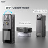 Caméra de Corps, 1296P HD Caméra Corporelle (3000mAh) avec Vision Nocturne IR et Objectif Pivotant à 180°, Caméscope avec Audio 