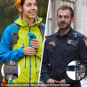 Caméra de Corps, 1296P HD Caméra Corporelle (3000mAh) avec Vision Nocturne IR et Objectif Pivotant à 180°, Caméscope avec Audio 