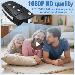 Camera Espion, Mini Camera Espion sans Fil 1080P HD, Portable Keychainavec Cachée Cam pour L'enregistrement Vidéo et la Prise de