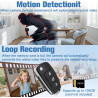 Camera Espion, Mini Camera Espion sans Fil 1080P HD, Portable Keychainavec Cachée Cam pour L'enregistrement Vidéo et la Prise de