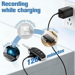 Camera Espion, Mini Camera Espion sans Fil 1080P HD, Portable Keychainavec Cachée Cam pour L'enregistrement Vidéo et la Prise de