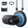 Caméra Sport 4K POV, 20MP Mini Caméra Corporelle, Carte SD Intégrée de 64 Go,Stabilisation à 6 Axes Caméra d'action Portable, Wi