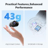 Caméra Sport 4K POV, 20MP Mini Caméra Corporelle, Carte SD Intégrée de 64 Go,Stabilisation à 6 Axes Caméra d'action Portable, Wi