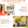 Mini Camera, Options Wi-FI ou sans Wi-FI, 4K Camera de Surveillance sans Internet, Camera de Surveillance sans Fil avce Vision N