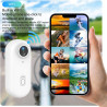 Winnes Mini Camera Sport 1080P WiFi Caméra Vlog Objectif Grand Angle de 120°,Thumb Camera Action IP68 Étanche à 30M,Batterie 800