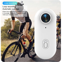Winnes Mini Camera Sport 1080P WiFi Caméra Vlog Objectif Grand Angle de 120°,Thumb Camera Action IP68 Étanche à 30M,Batterie 800