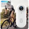 Winnes Mini Camera Sport 1080P WiFi Caméra Vlog Objectif Grand Angle de 120°,Thumb Camera Action IP68 Étanche à 30M,Batterie 800