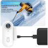 Winnes Mini Camera Sport 1080P WiFi Caméra Vlog Objectif Grand Angle de 120°,Thumb Camera Action IP68 Étanche à 30M,Batterie 800