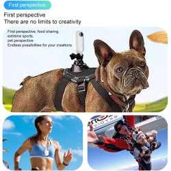 Winnes Mini Camera Sport 1080P WiFi Caméra Vlog Objectif Grand Angle de 120°,Thumb Camera Action IP68 Étanche à 30M,Batterie 800