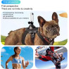 Winnes Mini Camera Sport 1080P WiFi Caméra Vlog Objectif Grand Angle de 120°,Thumb Camera Action IP68 Étanche à 30M,Batterie 800