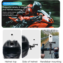 Winnes Mini Camera Sport 1080P WiFi Caméra Vlog Objectif Grand Angle de 120°,Thumb Camera Action IP68 Étanche à 30M,Batterie 800