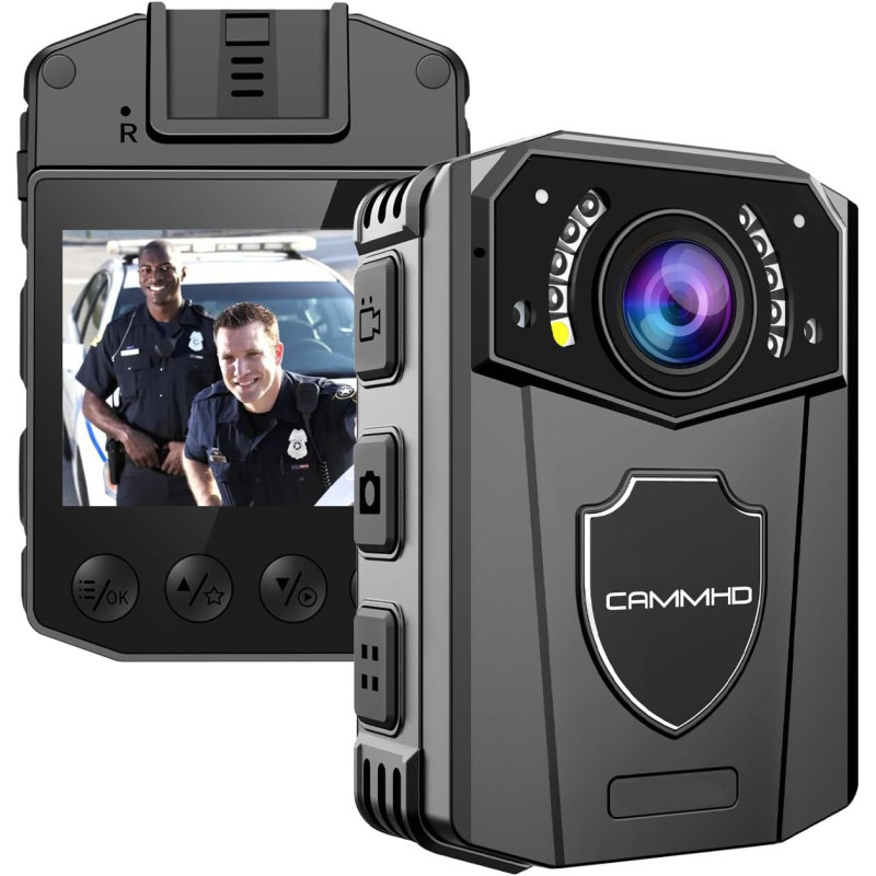 CAMMHD 1440P Z3 128G Camera Pieton 8-10 Heures Imperméable à l'eau Infrarouge Camera Corporelle Vision Nocturne avec Vidéo et Au