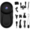 Mini caméra d'action pour le pouce 1080P HD, caméra corporelle portable pour vlogging avec grand angle de 130°/F2.0, caméra vidé