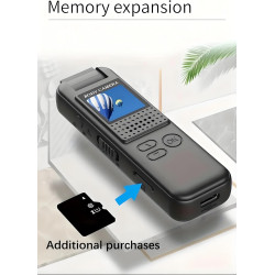 Mini caméra corporelle portable 1080P avec clip magnétique, objectif rotatif à 180° 128 Go jusqu'à 7 h d'enregistrement et lumiè