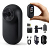 Camera Portable Miniature 32GB Carte Incluse, Léger 26g Mini Caméra Sport pour Vélo, Casque Moto et Ski, POV Camera Pieton avec 