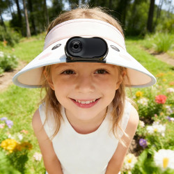 Camera Portable Miniature 32GB Carte Incluse, Léger 26g Mini Caméra Sport pour Vélo, Casque Moto et Ski, POV Camera Pieton avec 