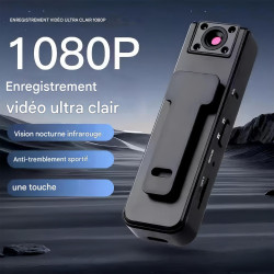 Générique Caméra Corps - Enregistrement Vidéo 1080P | Caméscope sans Fil Vision Enregistreur pour Sport Vlog Intérieur Voyage Sé