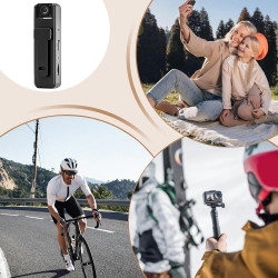 Générique Caméra Corps - Enregistrement Vidéo 1080P | Caméscope sans Fil Vision Enregistreur pour Sport Vlog Intérieur Voyage Sé