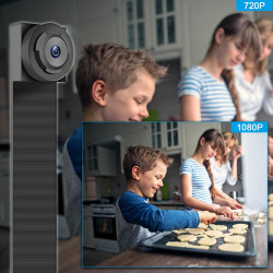 HGYGHO 64GB Mini Caméra, 1080P DIY Petite Caméra Vidéo avec 2000mAh Batterie, 11 Heures d'autonomie Mini Caméras de Surveillance