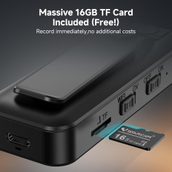 VSTARCAM Caméra portable 2K avec batterie rechargeable pour casque, poitrine et sécurité