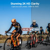 VSTARCAM Caméra portable 2K avec batterie rechargeable pour casque, poitrine et sécurité
