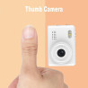 Mini caméra portable, appareil photo d'extérieur suspendu, léger, dessin animé, peut être lié au téléphone portable et au stocka
