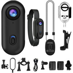 Générique Caméra Gosnap, Mini Caméra d'action with 360° Rotation Spring Clip, Appareil De Vlogging 1080p, Came Portable Personne