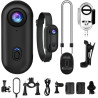 Générique Caméra Gosnap, Mini Caméra d'action with 360° Rotation Spring Clip, Appareil De Vlogging 1080p, Came Portable Personne