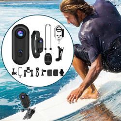 Générique Caméra Gosnap, Mini Caméra d'action with 360° Rotation Spring Clip, Appareil De Vlogging 1080p, Came Portable Personne