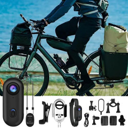 Générique Caméra Gosnap, Mini Caméra d'action with 360° Rotation Spring Clip, Appareil De Vlogging 1080p, Came Portable Personne