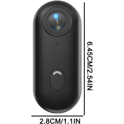 Générique Caméra Gosnap, Mini Caméra d'action with 360° Rotation Spring Clip, Appareil De Vlogging 1080p, Came Portable Personne