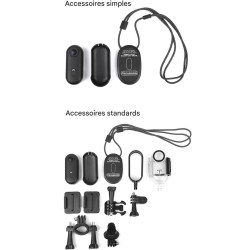 Générique Caméra Gosnap, Mini Caméra d'action with 360° Rotation Spring Clip, Appareil De Vlogging 1080p, Came Portable Personne