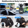 CAMMHD 1296P Body Cam C8-128G 12-16 Heures IP67 avec Enregistrement Portable Caméra Piéton Vision Nocturne Imperméable Police Bo
