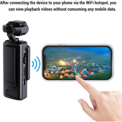 Dpofirs Caméra pour Le Corps avec Enregistrement Vidéo, Petite Came Corporelle Anti-Shake avec Une Caméra Portable à 270 °, Un S