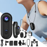 Générique Caméra d'action au Pouce, Caméra avec Clip Magnétique et 360, C-améras avec Enregistrement Vidéo, Étanche C-améra d'ac