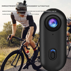 Générique Caméra d'action au Pouce, Caméra avec Clip Magnétique et 360, C-améras avec Enregistrement Vidéo, Étanche C-améra d'ac