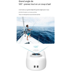 Générique Caméra d'action au Pouce, Caméra avec Clip Magnétique et 360, C-améras avec Enregistrement Vidéo, Étanche C-améra d'ac