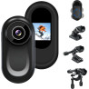 LXMIMI Mini Caméra d'action, Caméra pour Casque de Moto 120° avec Écran de 0,59 Pouces, Caméra d'action avec Vision Nocturne Aut