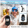 LXMIMI Mini Caméra d'action, Caméra pour Casque de Moto 120° avec Écran de 0,59 Pouces, Caméra d'action avec Vision Nocturne Aut