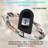 LXMIMI Mini Caméra d'action, Caméra pour Casque de Moto 120° avec Écran de 0,59 Pouces, Caméra d'action avec Vision Nocturne Aut