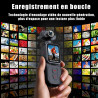 Générique Caméra d‘Action 5K, écran Tactile Rotatif de 1,69 Pouces, Objectif Grand Angle Rotatif 270° de Suivi Facial, Wi-FI, té