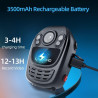 CAMMHD 1440P YX1 64G Camera Pieton HD 12 Heures IP67 Caméra de Corps avec Vidéo et Audio Body Cam Vision Nocturne pour l'applica