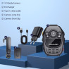 CAMMHD 1440P YX1 128G Camera Pieton HD 12 Heures IP67 Caméra de Corps avec Vidéo et Audio Body Cam Vision Nocturne pour l'applic