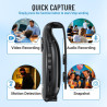 Meoilkolnm Mini caméra corporelle avec enregistrement vidéo audio 1080p 64 Go Portable POV Détection de mouvement Enregistreur v